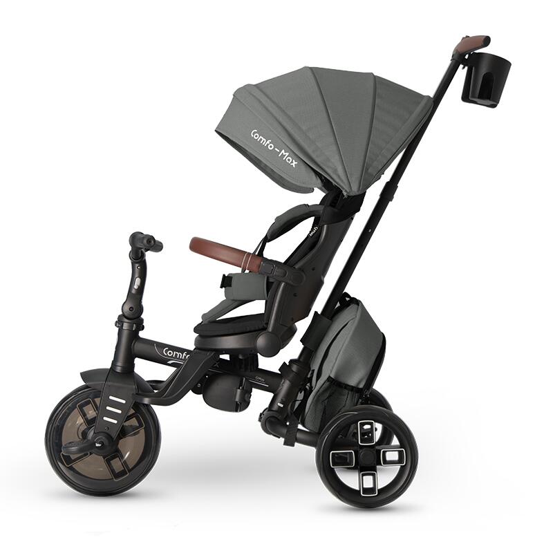 Tricicleta Qplay Comfo Max Gri Ultrapliabila - imagine 12
