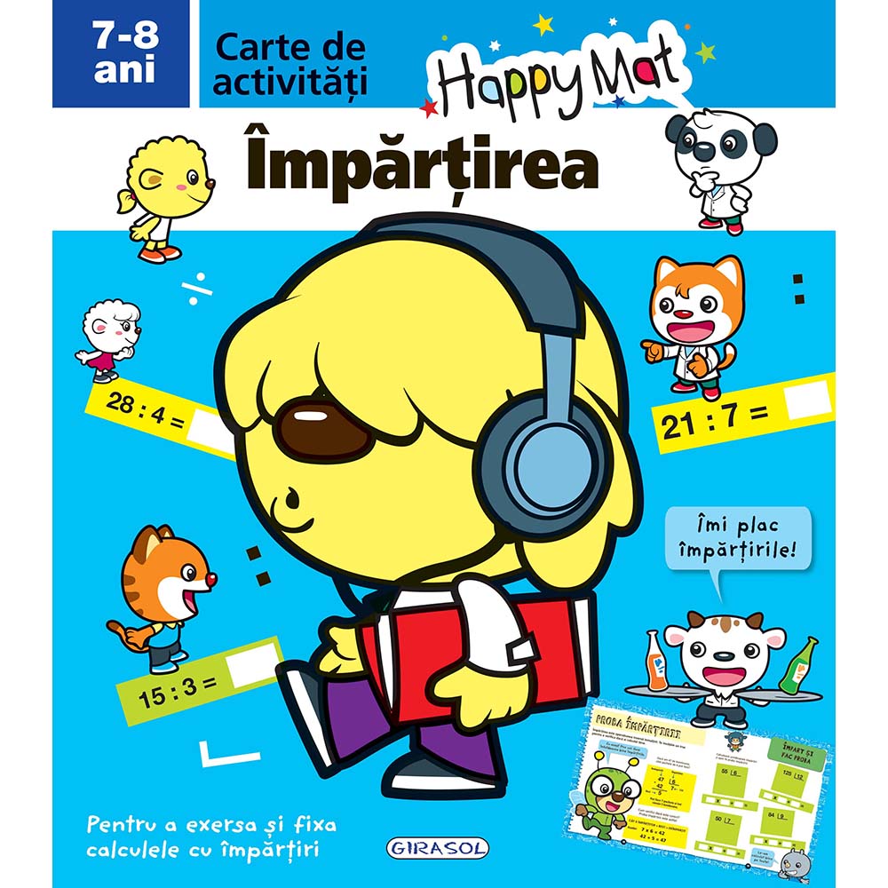 Happy Mat: Împărțire 7-8 ani - Editura Girasol