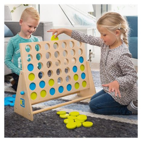Joc 4 pe un Rand Gigant BS Toys - Lemn
