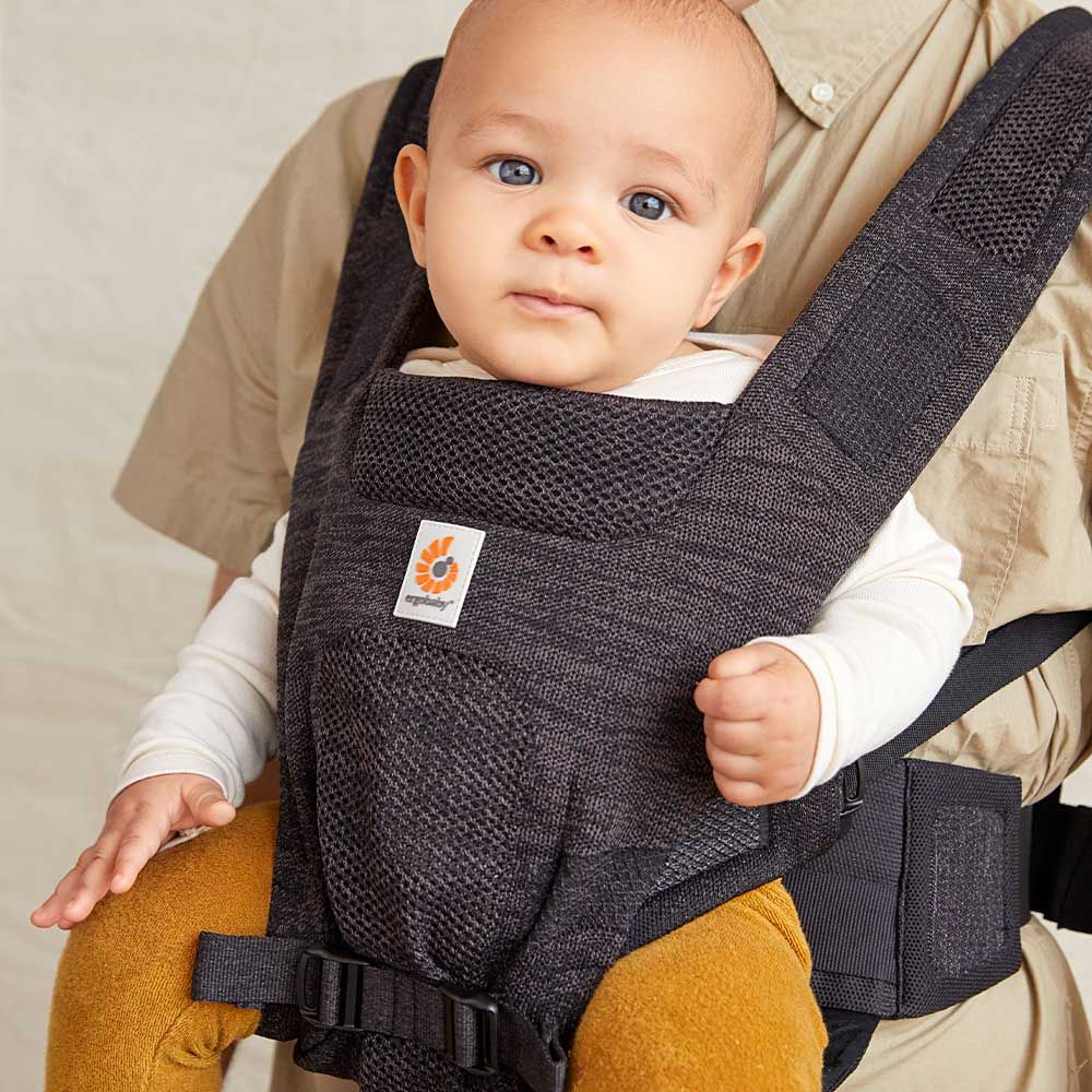 Ergobaby Marsupiu Aerloom CharcoalBlack Ultra-ușor - imagine 2
