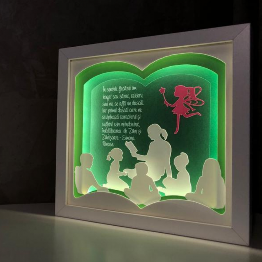 Tablou Luminos Invatatoare | Noorhandmadeatelier
