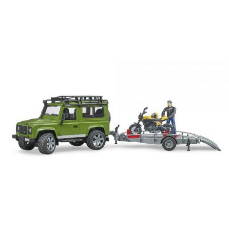 Bruder Land Rover Defender cu Remorcă și Ducati - imagine 4