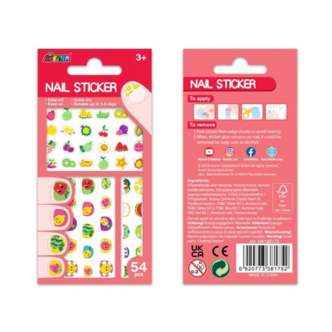 Stickere Unghii Glow in Dark Fructe Avenir - imagine 3