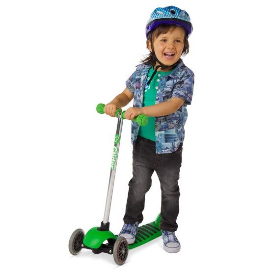 Trotineta Yvolution Glider Deluxe Green, cu Ghidon Detasabil - imagine 2