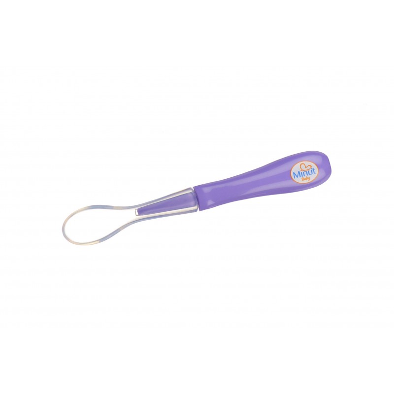 Linguriță Minut Baby cu vârf moale mov | Hrănire sigură