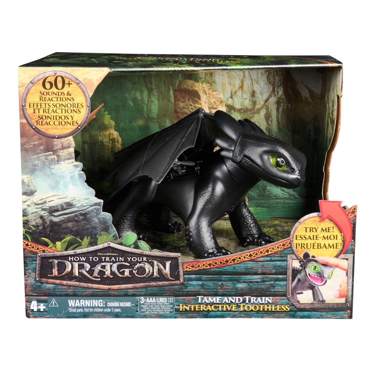 DreamWorks Dragons Toothless Figurina cu 60 Sunete