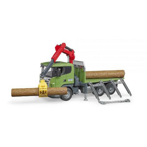 Camion Forestier Scania cu Macara Bruder - imagine 3