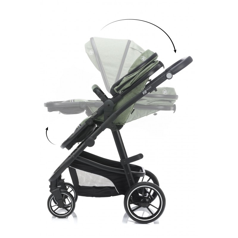 Carucior Jaguar 3 in 1 Fillikid Green Melange - imagine 9