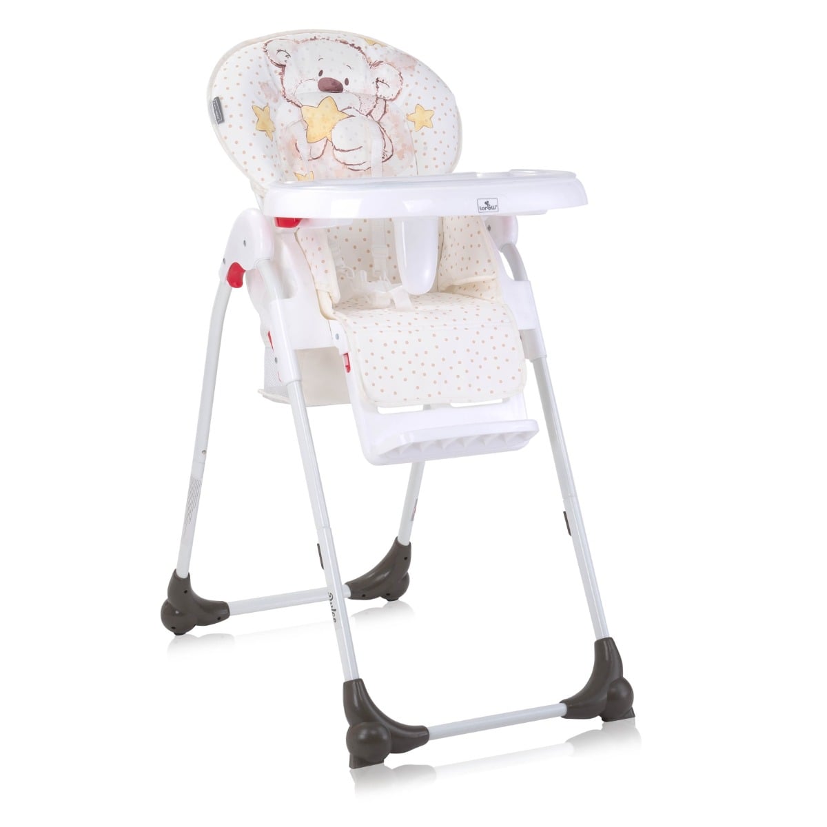 Scaun de masă Lorelli Dulce, White Teddy Bear, Reglabil
