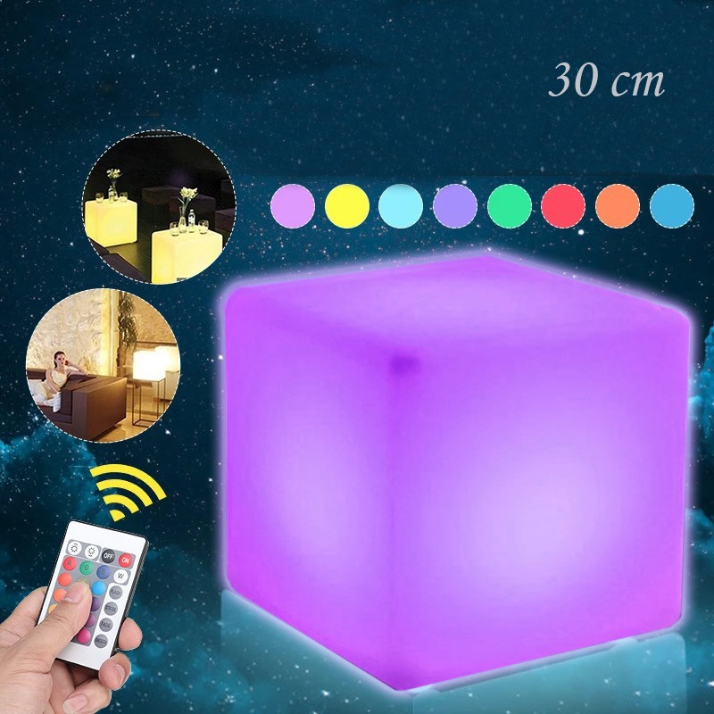 Taburet RGB Procart, Iluminare Colorată