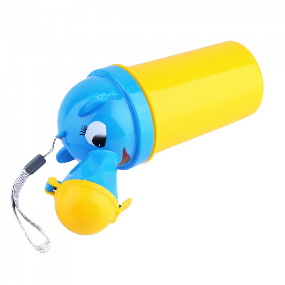 Pisoar Little Mom Trainer Portabil, Galben - imagine 11