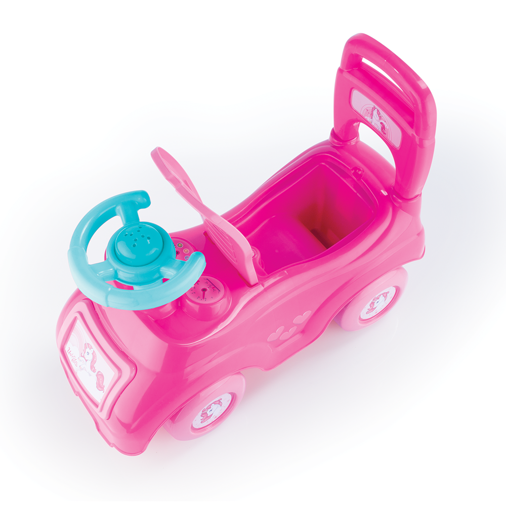 Mașinuță Dolu Unicorn fără pedale | Ride-On cu spațiu depozitare - imagine 3