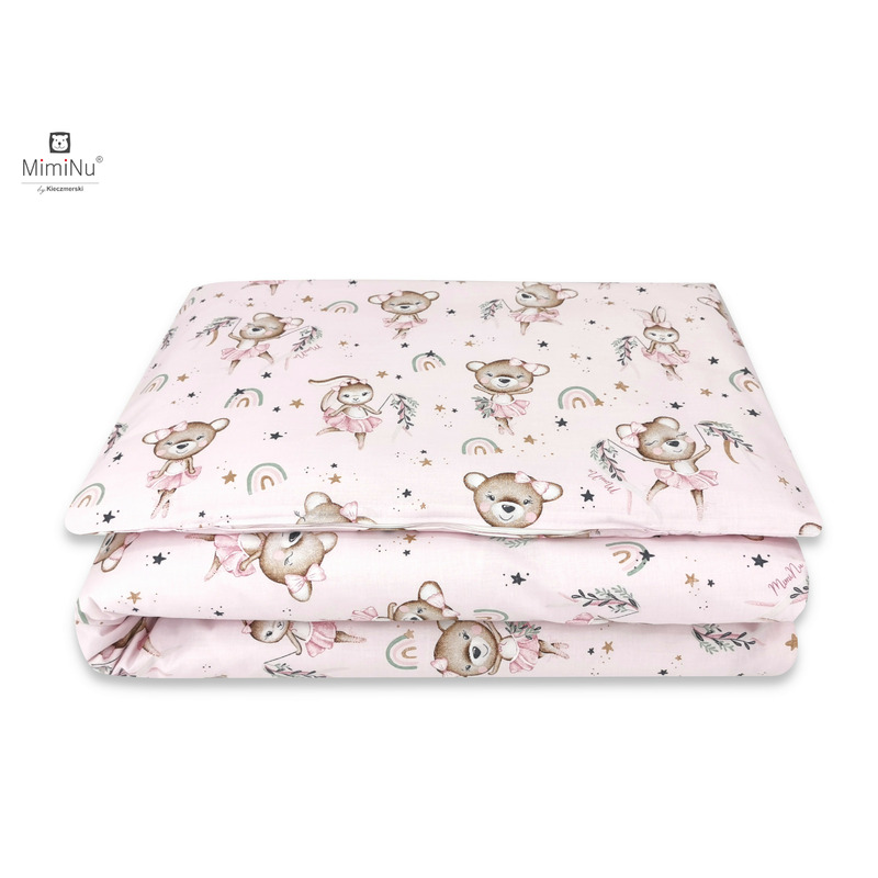 Lenjerie Patut MimiNu 3 Piese, Bumbac, Protectie Laterala - imagine 2