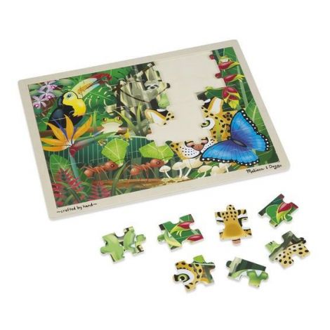 Puzzle Pădurea Tropicală Melissa & Doug, 48 piese