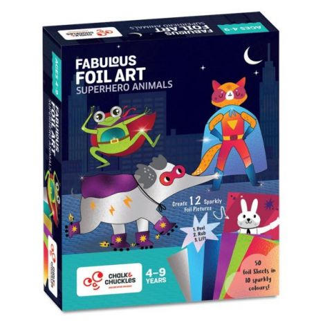 Kit Arta Folii Transfer Supereroi Chalk Chuckles