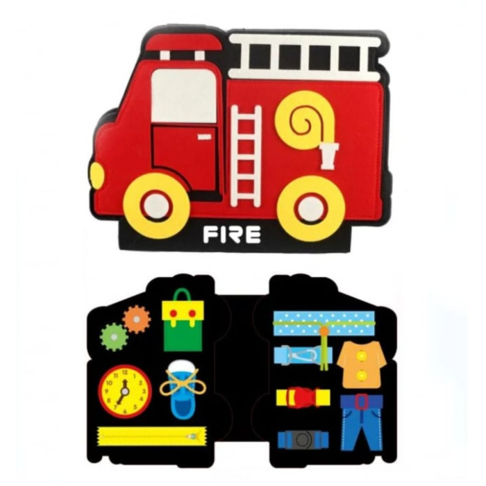 Carte Senzorială Masina de Pompieri Creative World Toys