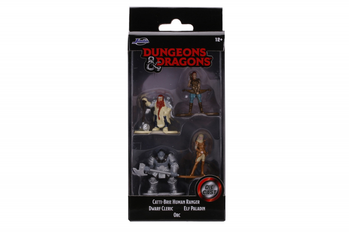 Set 4 Nanofigurine D&D Jadatoys, Metal 4cm
