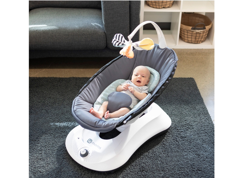 Leagan Electric 4moms RockaRoo Dark Grey Mesh - imagine 4