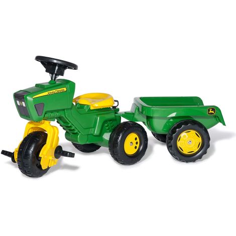 Tractor Pedale John Deere Rolly Toys + Remorcă