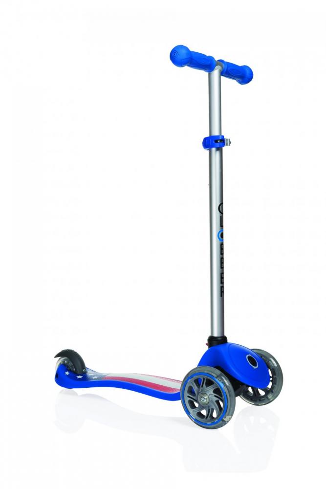 Trotineta Globber Primo Fantasy Albastra LED Pliabila