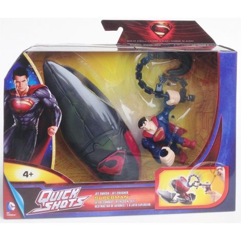 Figurina Man of Steel & Cruiser Smash Mattel - imagine 2