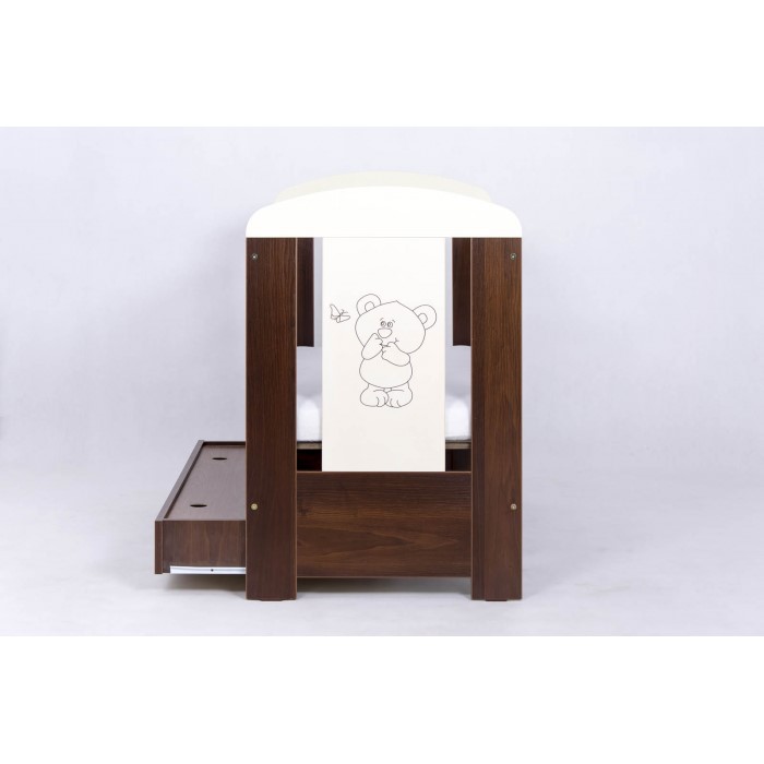 Patut Drewex Bear cu sertar si saltea - imagine 4