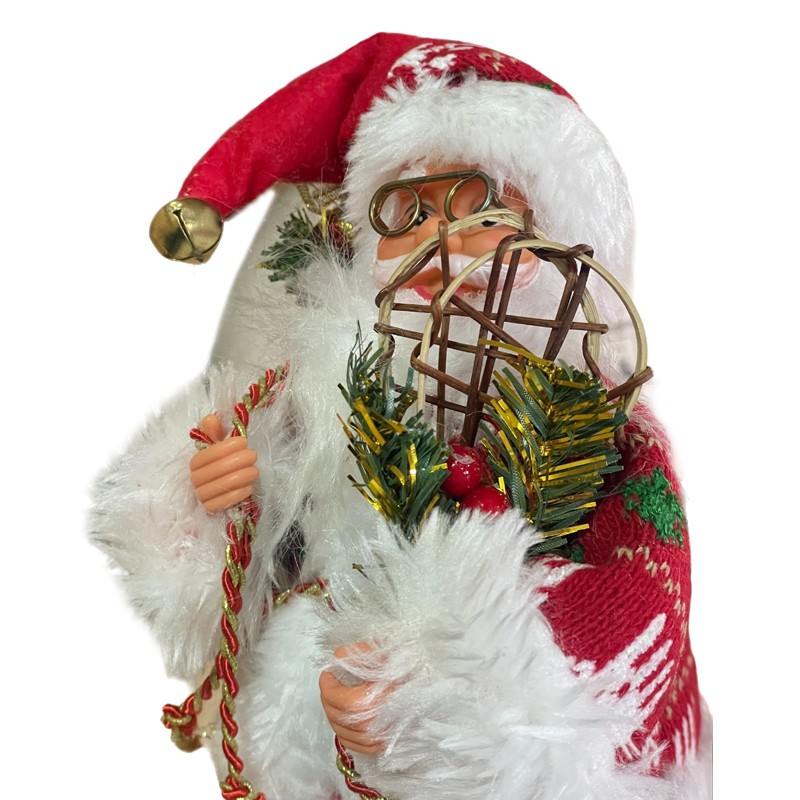 Figurină Moș Crăciun Procart 30cm - Decorațiune Festivă - imagine 7