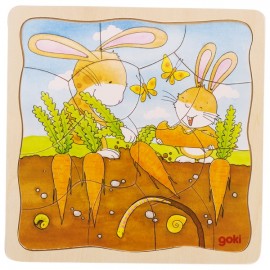 Puzzle Stratificat Grădina Iepurașilor Goki