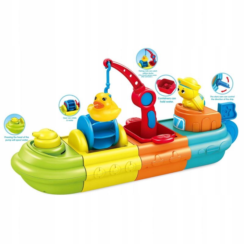 Matadi Woopie Boat - Jucarie baie cu macara - imagine 7