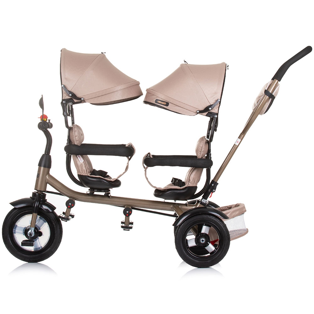 Tricicleta Gemeni Chipolino 2Play Golden Beige - imagine 3