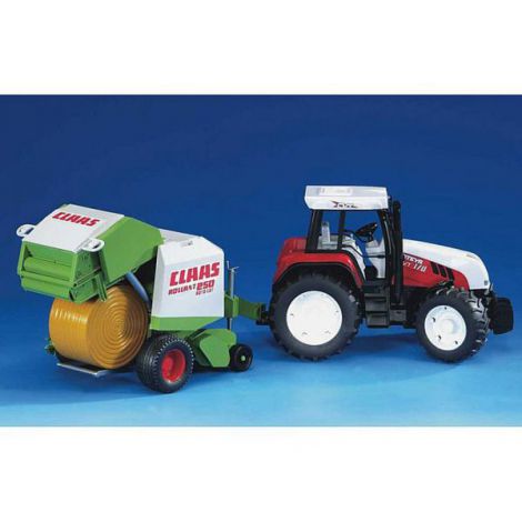 BRUDER Presa Balotat Claas Rollant 250 - imagine 4