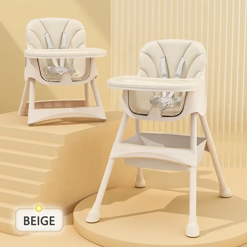 Scaun de Masa 2 in 1 Little Mom Beige