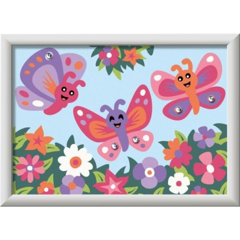 Pictura pe Numere Fluturi Fericiti | Ravensburger
