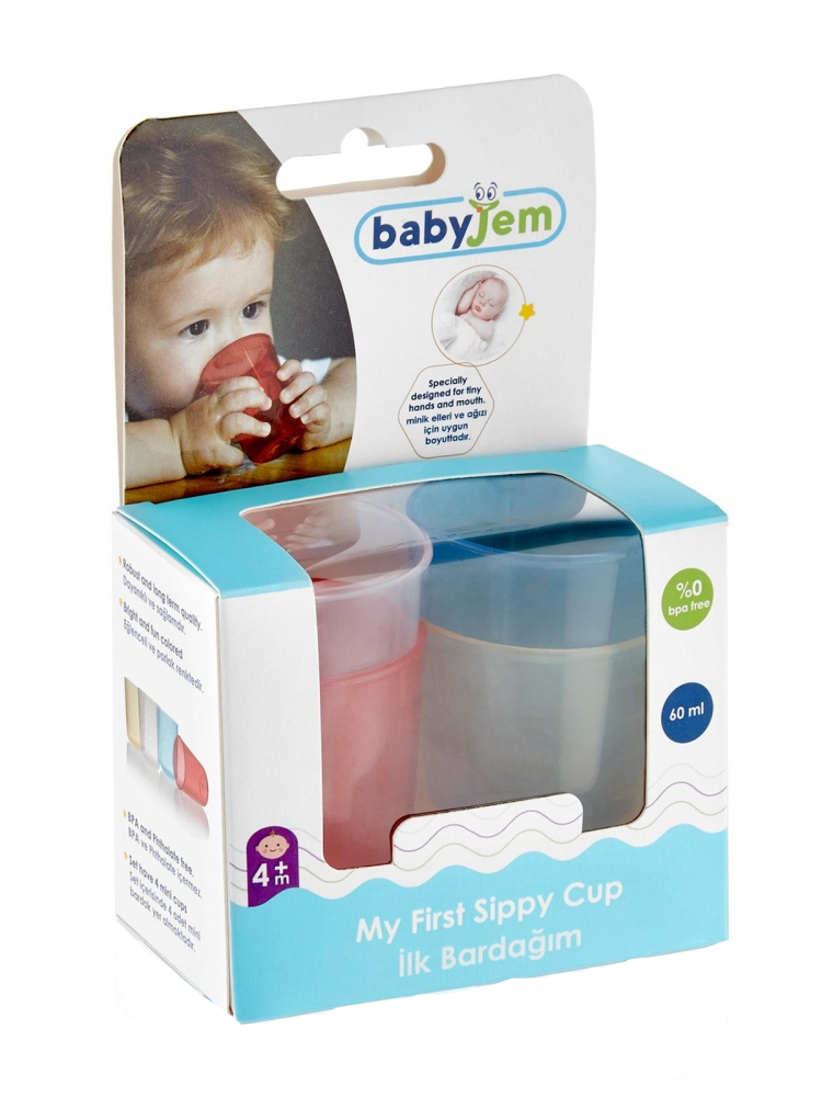 Set 4 pahare BabyJem My First Cup Rainbow - imagine 3