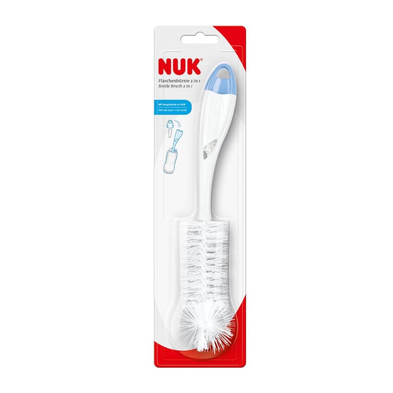 Set Perii NUK 2-in-1 Curățare Biberoane Albastru