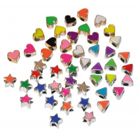 Set 50 Pandantive Metalice Mix 3 Playbox