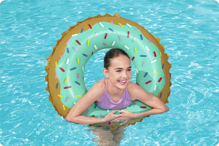 Colac Gonflabil Bestway Green Donut 91 cm - imagine 3
