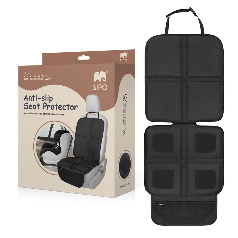 Protectie Scaun Auto Sipo Antialunecare Negru - imagine 5