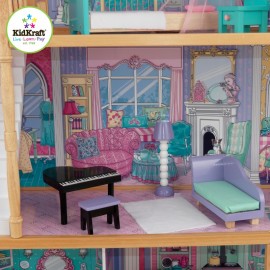 Casuta Papusi Annabelle Kidkraft cu Lift si Mobilier - imagine 4