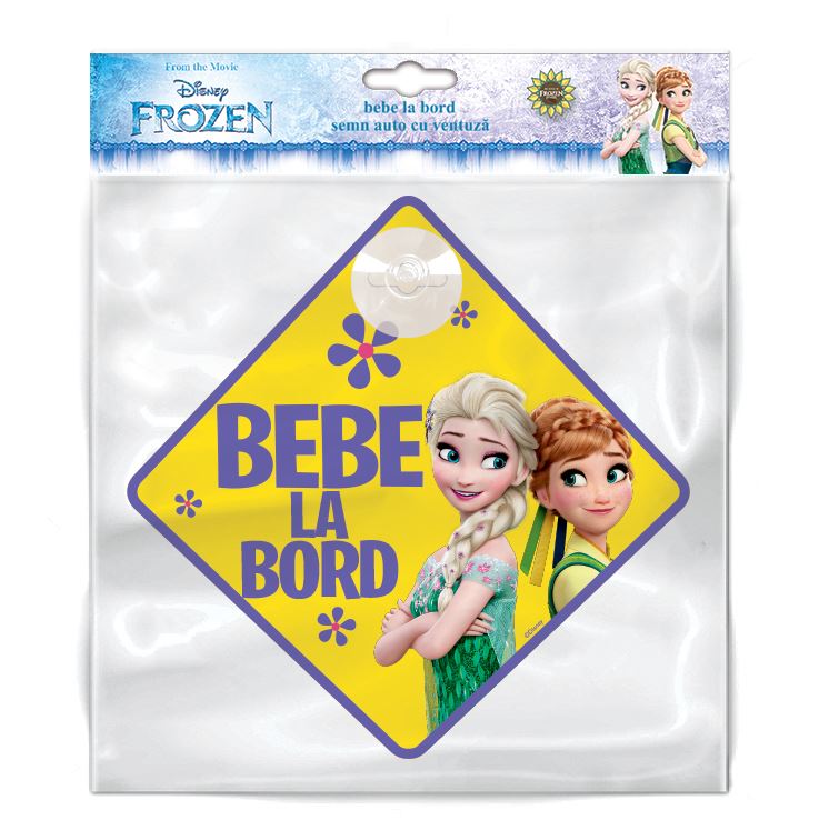 Semn Auto Bebe la Bord Frozen Seven