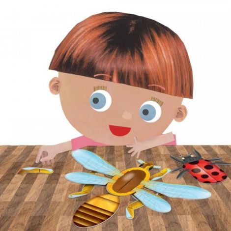 Headu Montessori Joc Construcție Insecte - imagine 3