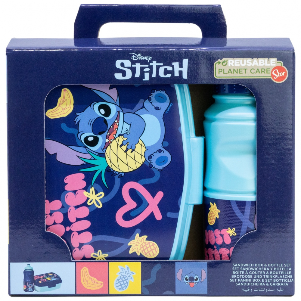 Set Cutie Sandwich + Sticlă Stitch Palms Stor - imagine 6