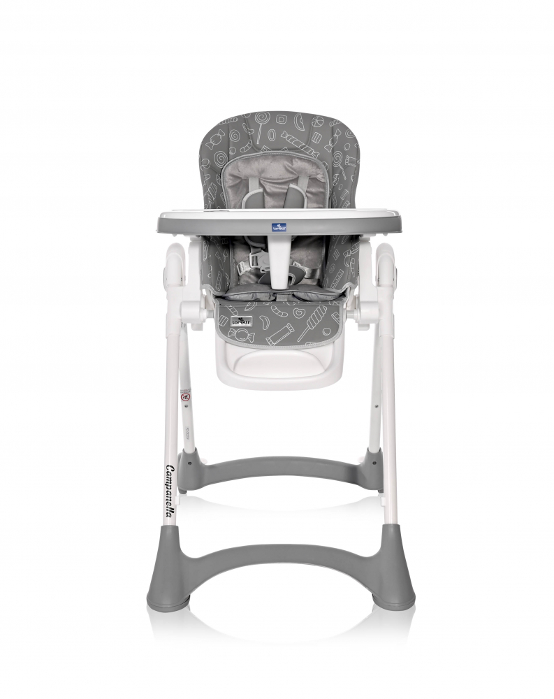 Scaun de masa Campanella Grey Candy, 6-36 luni, Lorelli