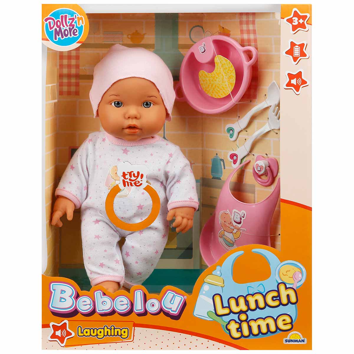 Papusa Bebelou la masa Dollz n More 35 cm