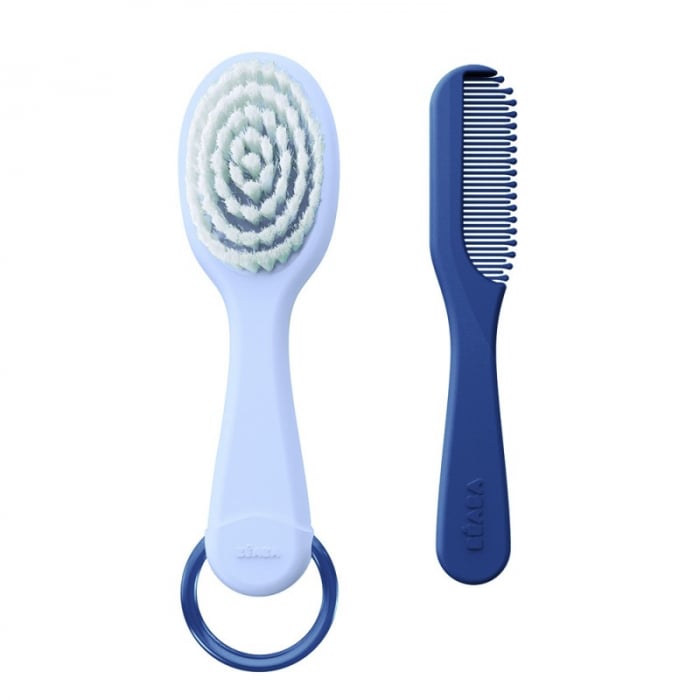 Set Perie și Pieptene Beaba Mineral - Piele Sensibilă