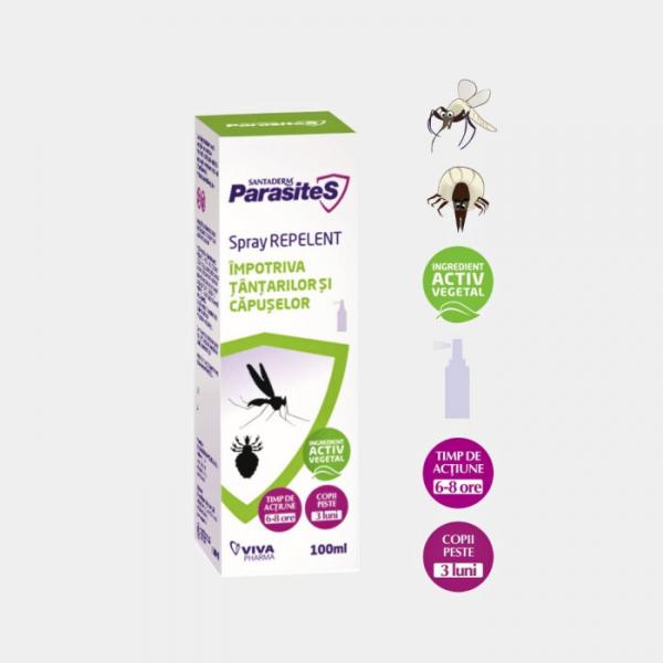 Spray Repelent Tantari si Capuse Santaderm, 100ml