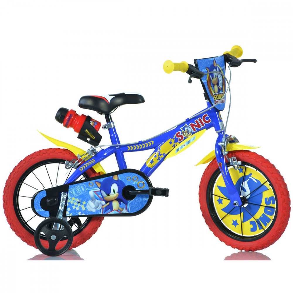 Bicicleta Sonic Dino Bikes 14" Roșu - Siguranță - imagine 2