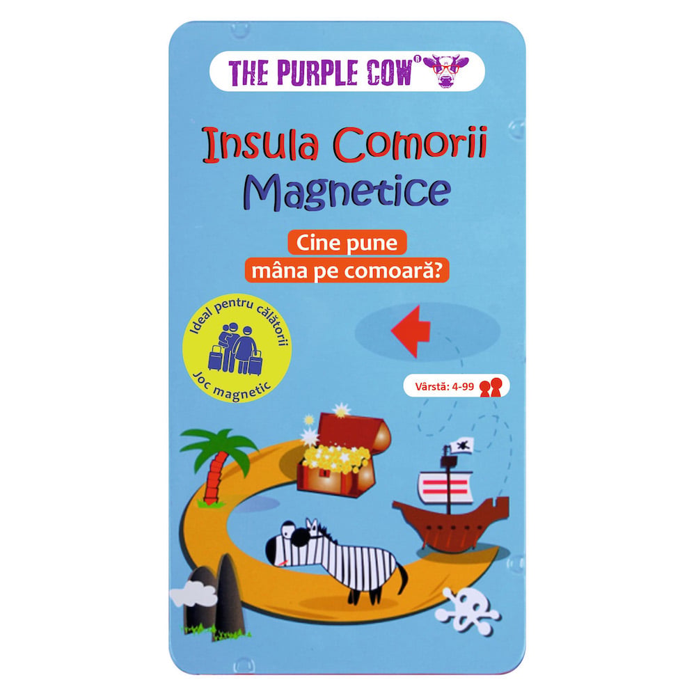 Joc magnetic Insula Comorii Purple Cow de Călătorie