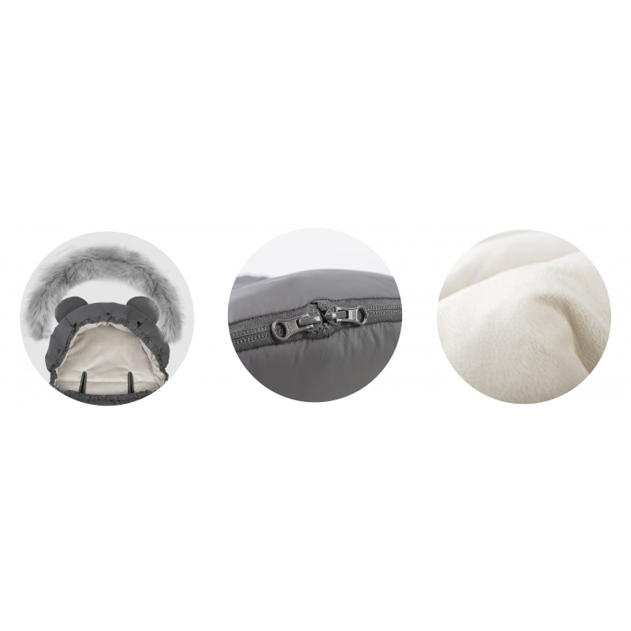 Sac de dormit Ricokids cu blană moale - imagine 4