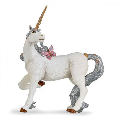 Papo Unicorn Argintiu | Figurină de Colecție
